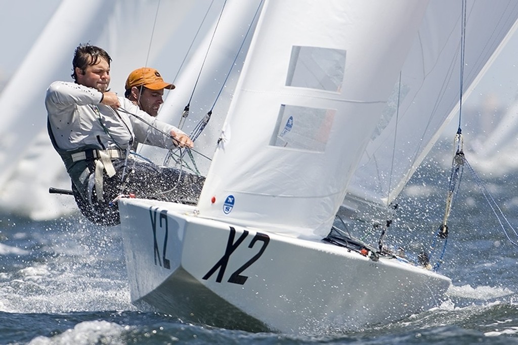 Peter O’Leary/Stephen Milne (IRL) lost mast in drama packed R4 Star Worlds 2008 Miami © Fried Elliott http://www.friedbits.com